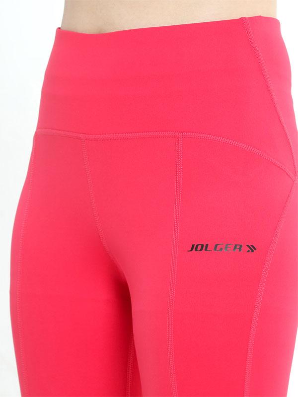 JOLGER Women's Polyester Pink Colour Tights/Legging with Perforation - www.indiancart.com.au - Legging - Jolger - Jolger